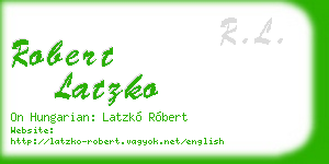 robert latzko business card